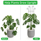 32.6inch Plant Trellis for Pot Climbing Plants Indoors & Outdoor, Garden Trellis for Potted Plants, Rust-Proof Metal Sturdy Yet Gentle Climbing Stakes Support for Ivy Pothos Hoya Monstera (4pcs)