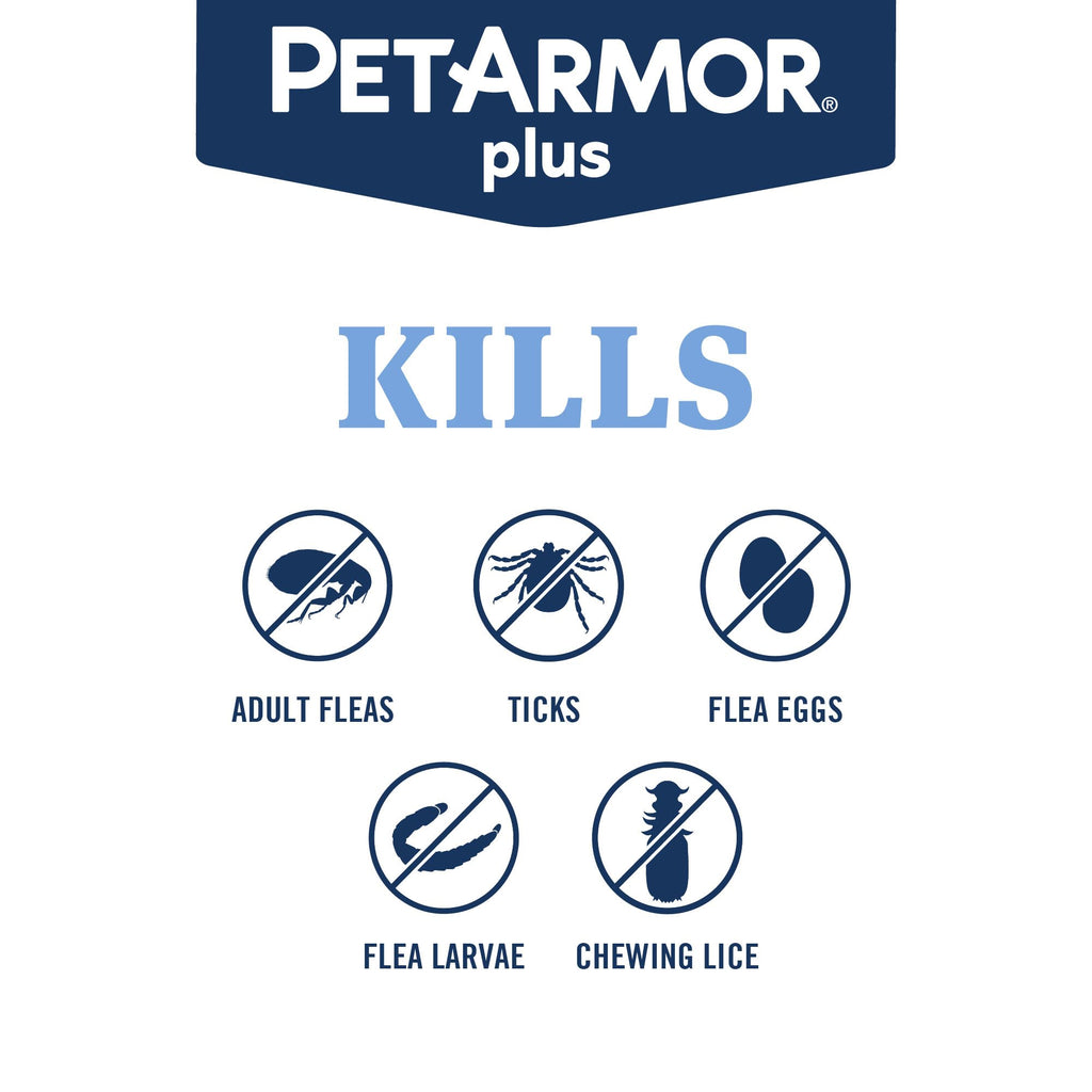 PetArmor Plus Flea & Tick Topical Dogs 5-22 lbs, 3-Month