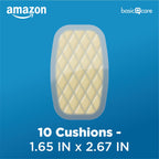 Amazon Basic Care Extreme Hydrocolloid Gel Blister Cushion Bandages, Self-Adhesive, Reduces Rubbing & Friction, Long-Lasting Multi-Day Use, 1.65 in x 2.67 in, 10 ct (Pack of 2)
