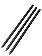 MCA 18" Round Steel Concrete Form Stakes (10 Pack) 3/4" Heavy-Duty Pointed with Holes – for Construction, Landscaping, Garden, Anchoring