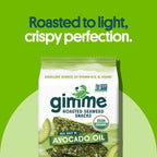 Gimme Seaweed Organic Seaweed Snack, Avocado & Sea Salt, .17oz, 20 Count