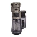 Vertigo by Lotus Cyclone Triple Torch Cigar Lighter Charcoal 3 Pack (Does Not Include Butane)