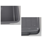 Eagrye 4-Pack Large Bus Tubs, Commercial Tote Box, Plastic Bus Box, 32 L, Grey