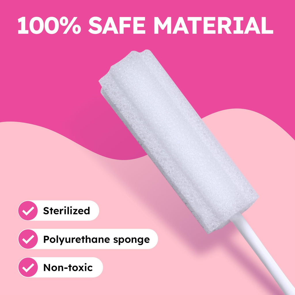HerStick Absorbing Sponge for Women By Aurae - 20 Pack - Ultra Absorbent After-Sex Cleanup Sponge - Med-Grade Sterile Material - Comfortable & Easy to Use - for Feminine Hygiene