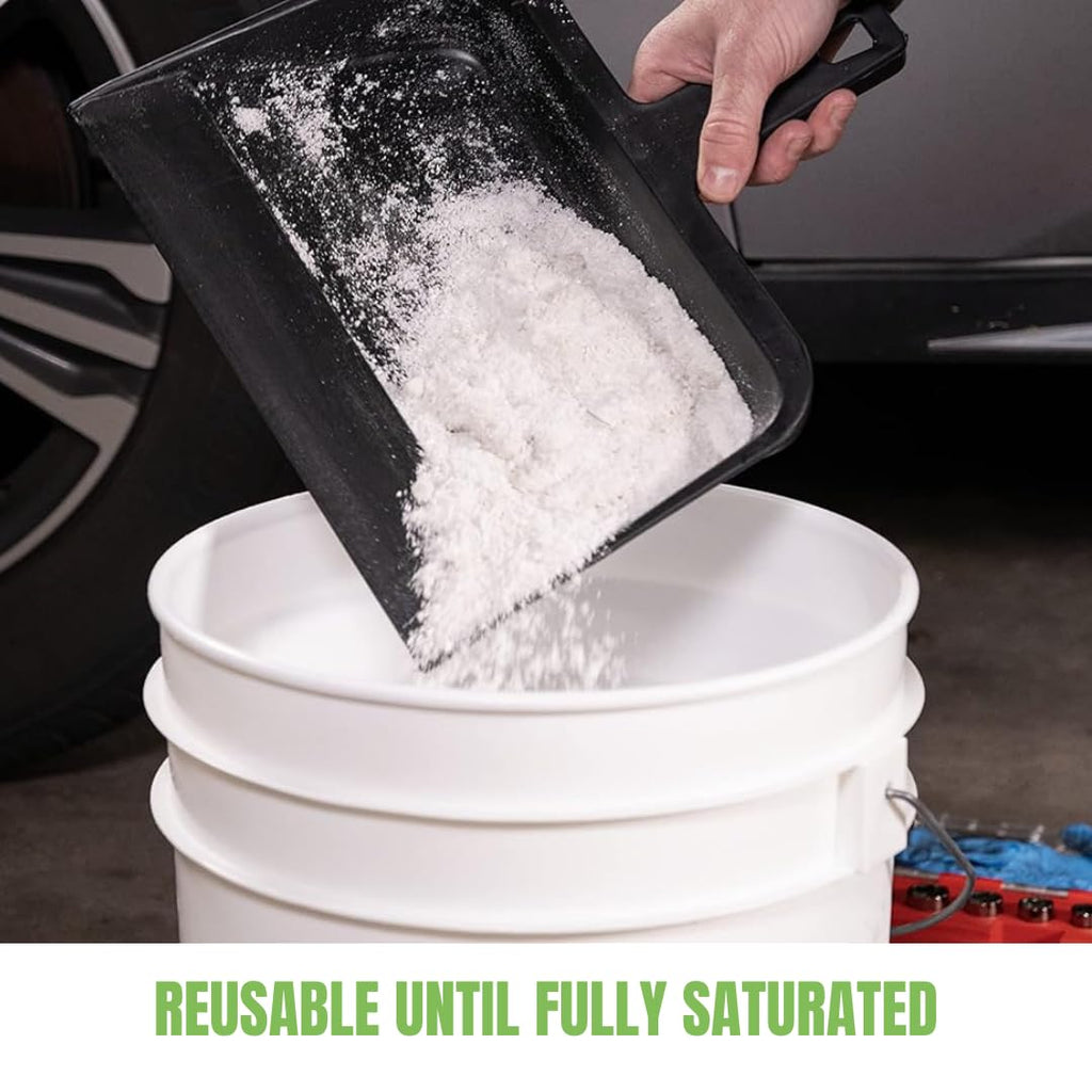 Liquid Spill Kit | 16X More Absorbent than Clay, Commercial-Grade Vomit, Urine, Oil, All Liquids Spill Powder, Reusable
