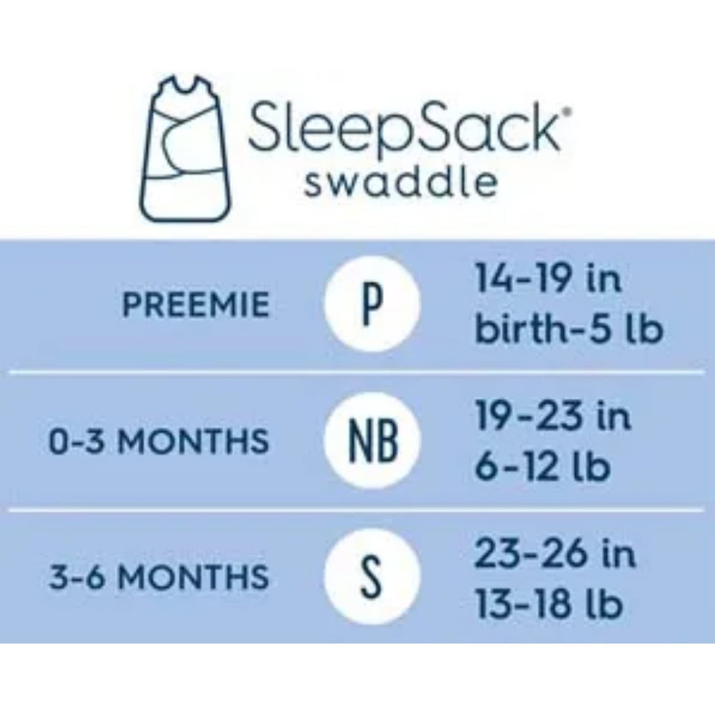 HALO Sleepsack Swaddle, 100% Cotton, Triangle Neutral, Multi, Small