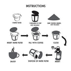 Pro Mael 360 Disposable K Cup Paper Filters for Keurig 1.0&2.0, White