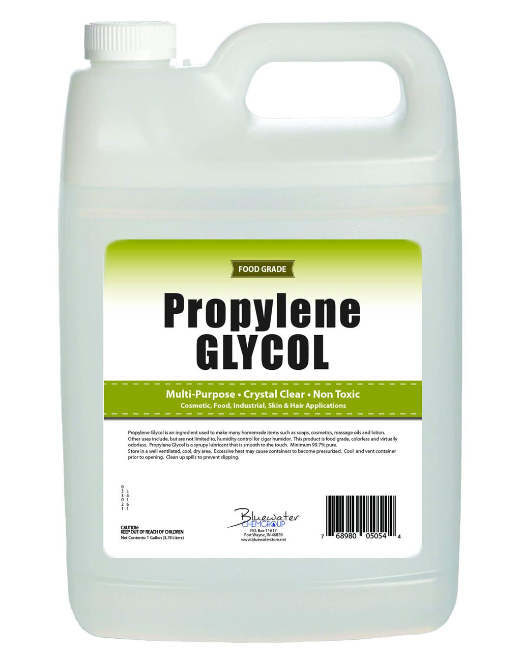 Sanco Industries Propylene Glycol - Food Grade - Highest Purity, Humectant, Fog Machine, Humidor & Antifreeze Solution, DIY, 4 Gallon Value Pack