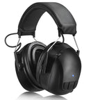 Kalence Gel Ear Pads Bluetooth 5.4 Hearing Protection Headphones, 30dB Noise Cancelling Headphones, 1200mAh Rechargeable Safety Earmuffs Bluetooth Ear Protection for Mowing
