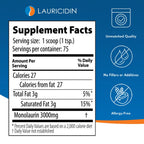 Lauricidin- The Original Monolaurin Supplement- 3000mg per Serving- 227g per Jar (Essential Immune Support and Gut Health)