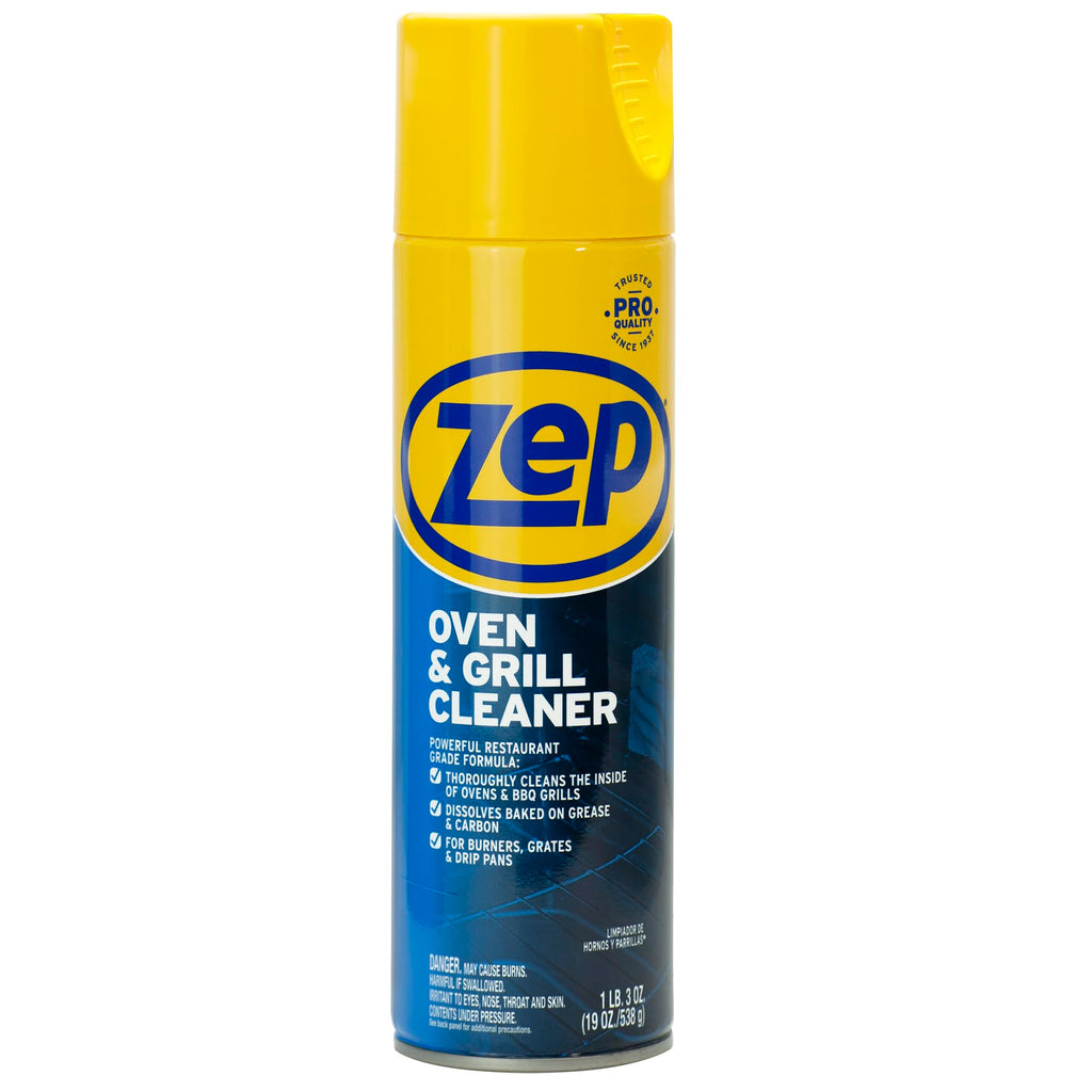 Zep Heavy-Duty Oven and Grill Cleaner 19 oz (1 Unit) and Foaming Wall Cleaner 18 oz (1 Unit) ECBD001 – Professional Grade Foaming Spray Cleaners Designed to Tackle Grease, Scuffs, and Kitchen Messes