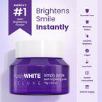 PurelyWHITE Deluxe Simply Purple Bleach Powder, Hides Stains, Does Not Produce Sensitivity; Bleaching Powder, Suitable for Enamel Stains of Coffee, Tea, Food, Wine and Tobacco, 1