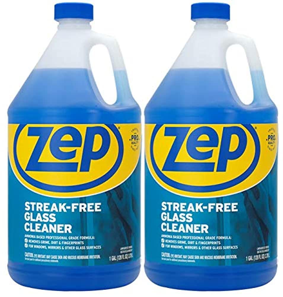 Zep Streak-Free Glass Cleaner - 1 Gallon - (Case of 2)