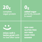 Sprout Living Organic Pea Protein Powder, Vanilla Flavor, 20 Grams of Plant Based Organic Protein Powder Without Sweeteners, Non Dairy, Non-GMO, Dairy Free, Vegan, Gluten Free (1 Pound, 15 Servings)