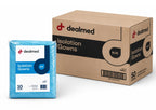 Dealmed Blue Isolation Gown – Disposable Medical Gowns, Latex-Free, Perfect for Hospitals, Medical Facilities, and Physicians’ Offices (Case of 50)
