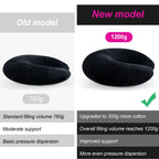 RoamReady BBL Pillow After Surgery for Butt Sleeping Sitting, Driving Donut Hemorrhoid Pillow, Seat Support Hip Cushion, Cotton BBL Post Surgery Recovery Must Haves (Upgraded)