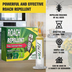 TSCTBA Cockroach Repellent, Cockroach Deterrent,Roach Away, Natural Roach Repellent Indoor, Eco-Friendly Indoor Outdoor - Strongly and Effectively Roach Control - 4P