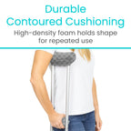 Vive Crutch Pads & Hand Grips - Padding for Walking Arm Crutches - Universal Underarm Padded Forearm Handle Pillow Covers for Hand Grips - Soft Foam Armpit Accessories for Adults, Kids (Plaid)
