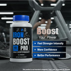 (2 Packs) Iron Boost Pro Capsules, All Natural IronBoostPro Supplement Pills with Premium Ingredients, Official IronBoost Pro for Maximum Strength & Overall Wellness Review (120 Capsules)