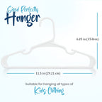 Utopia Home Kids Hangers 60 Pack – 11.5 Inch Baby Closet Hangers White