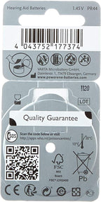 VARTA Power One Zinc Air Hearing Aid Batteries (Blue) Size 675 Pack of 60