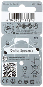 VARTA Power One Zinc Air Hearing Aid Batteries (Blue) Size 675 Pack of 60