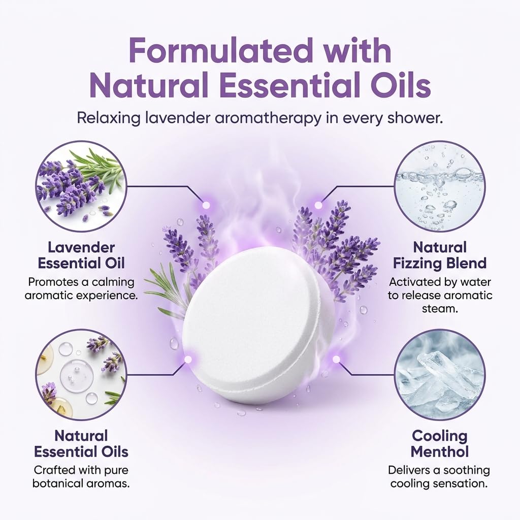 BodyRestore Shower Steamers Aromatherapy, Gifts for Women, Bloom 6 Pack