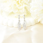 Celtic Knot Earrings for Women - Sterling Silver Hoop Earrings for Women Trendy Hypoallergenic Long Loop Earrings with Dangling Charm for Sensitive Ears Classic Fashion Huggie Earrings Gifts