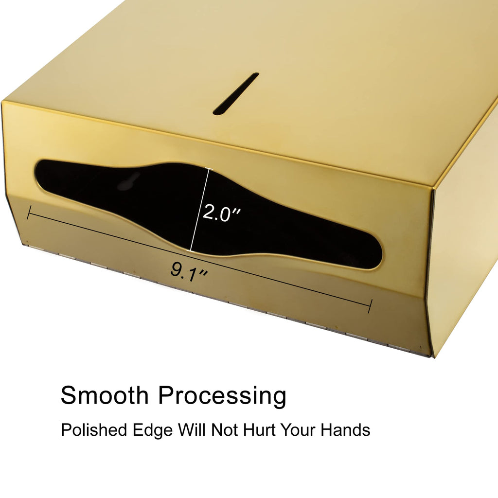 VANNSOO Commercial Paper Towel Dispenser Wall Mount, Gold
