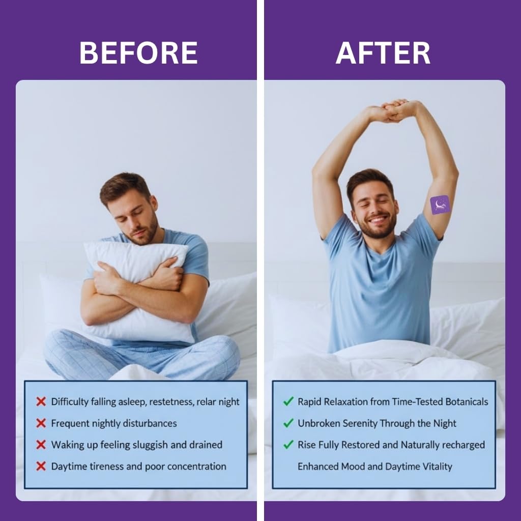 ZOVIRA Sleep Patches for Adults - Melatonin Free | Magnesium, Lavender & Ashwagandha | Non-Habit Forming Transdermal Sleep Aid | Hypoallergenic | 28 Count - Pack of 1