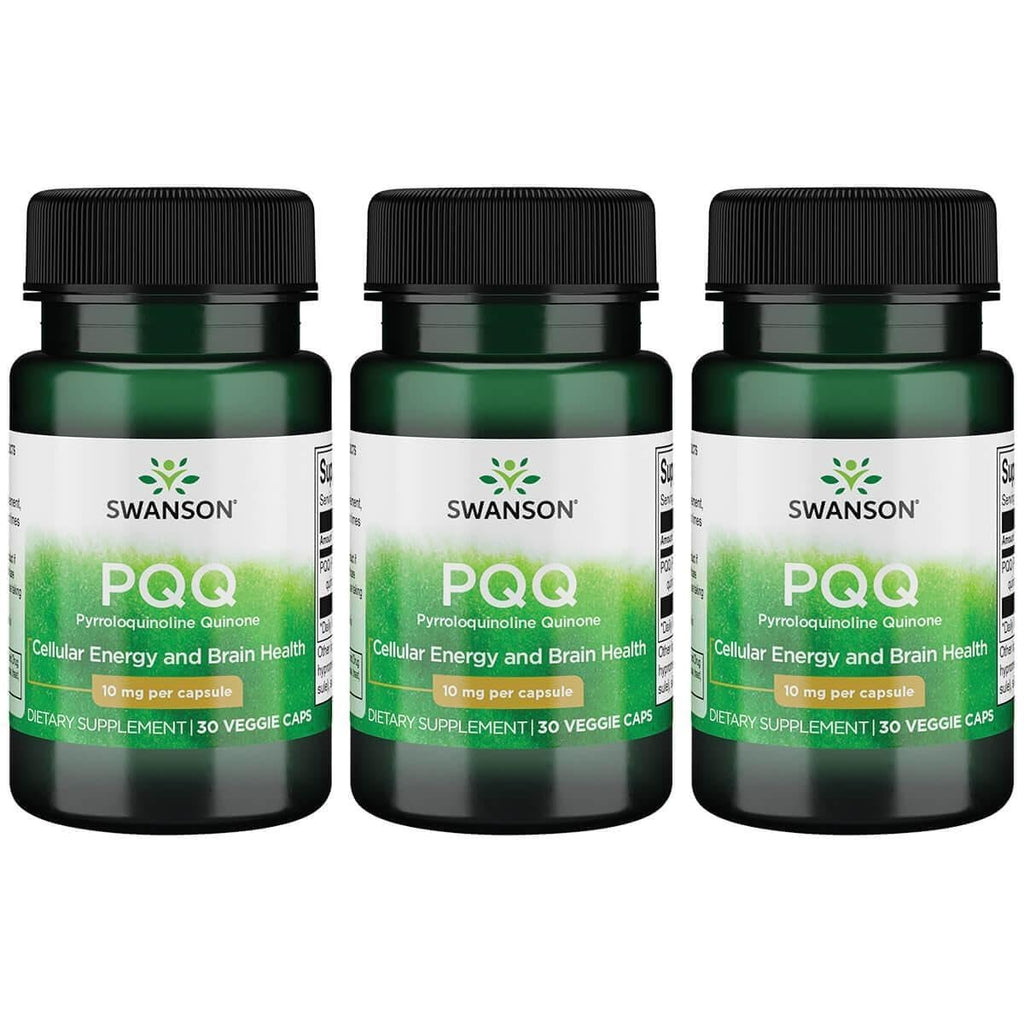 Swanson Pqq Pyrroloquinoline Quinone 10 mg 30 Vegan Caps (3 Pack)