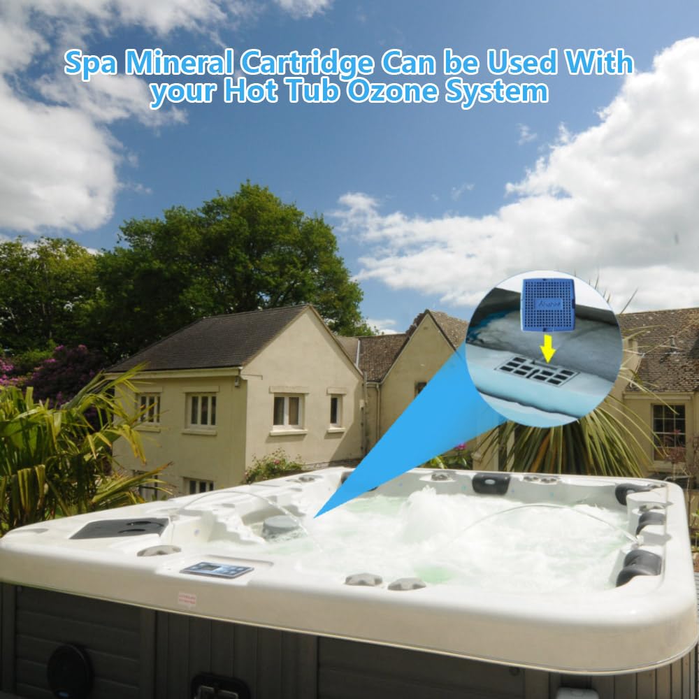 BFJOG Hot Tub Mineral Cartridge for Sundance Spas, Spa Mineral Ag+ Cartridge to Make Your Spa Water Clean and Clarified, Silver Ion Cartridge Can Continue to Supply Fresh Water for 8 Months (2-Packs)