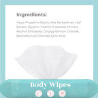 Body Wipes - (14 Pack) - 140 XL Bath Wipes for Adults No Rinse, Adult Wipe for Elderly - Body & Face Gentle Skin Cleansing, Shower Wipe Bathing for Travel, Elderly, Car, Gym, Camping (8x12 Inch)
