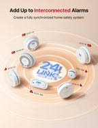 X-Sense Smoke and Carbon Monoxide Detector Combo, Wireless Interconnected Combination Smoke and Carbon Monoxide Detector with 10-Year Battery, Up to 24 X-Sense Link+ Wireless Alarms, SC01-W, 3-Pack