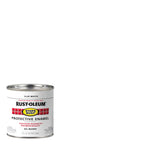 Rust-Oleum 7790730-6PK Stops Rust Brush On Paint, Half Pint, Flat White, (Pack of 6)