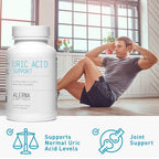 Uric Acid Support Dietary Supplement – Tart Cherry, Celery Extract, Turmeric & Quercetin – Joint Comfort Supplement with Antioxidant Support – 60 Vegetarian Tablets