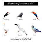 Besmon Woodpecker Bird Scare Devices，Reflective Scare Rods Control Device to Keep Birds Away from Patio Pool（Christmas Reflective Strip Hanging Home as Decoration） (30PCS)