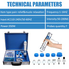 Shockwave Therapy Machine, Effective Electromagnetic Extracorporeal Shock Wave Therapy Machine Pain Relief Body Massager Muscle Relax Massage Gun with 7 Massage Heads
