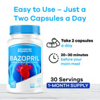 (2 Pack) Bazopril Capsules - Official Bazoprill Advanced Supplement Pills Blood Balance Health Support Formula, Natural Basopril Pills for Overall Health & Wellness Reviews, 120 Capsules for 2 Months