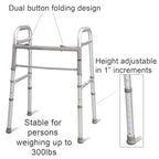 CAREX Folding Walker for Seniors, 30-37 Inches, 1 Count