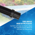 JED Pool Tools Premium Pump & Filter Hose, 1-1/2 in. x 3 ft, Black, Made in USA (60-345-03)