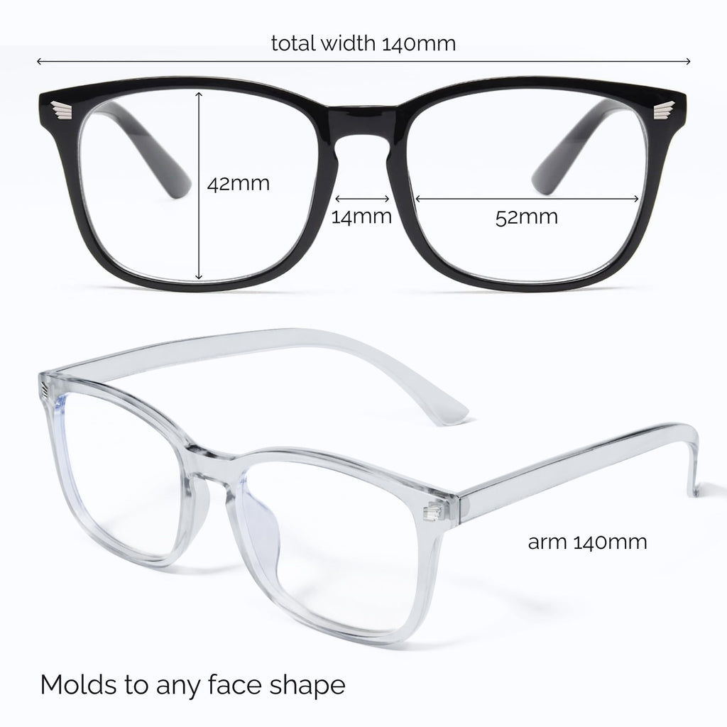 livho High Tech Blue Light Glasses - Advanced Blue Light Blocking Computer Glasses - Screen Fatigue & UV Protection