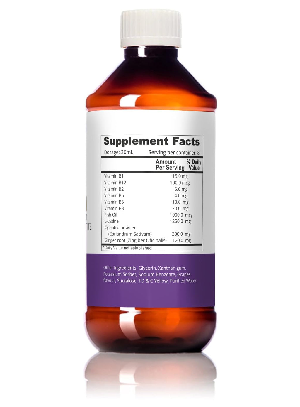 Apetasin Blended Multivitamin Appetite Booster Weight Gain Stimulant Food Booster for Underweight Adults Kids Elderly with L-Lysine B1 B2 B3 B5 B6 B12 Omega 3 Cilantro Ginger Herbal Hunger Activators
