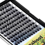 Handmade D Curl 10-20mm to Choose 120Pcs Natural long Individual Thick Base Cluster Eyelashes Dramatic Look DIY Volume Eye Lashes Extensions (12mm)