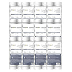 Whirlpool 10" x 2.5" Whole House Sediment Water Filters. WHKF-GD05 Grooved Filter, 5 Micron, NSF Certified Reduces Sand, Soil, Silt & Rust for Standard Filter Housings, 24-Pack