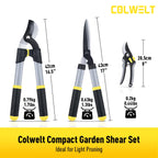 Colwelt Loppers Hedge Clippers Garden Shears 3Pcs, 17’’ Gardening Scissors