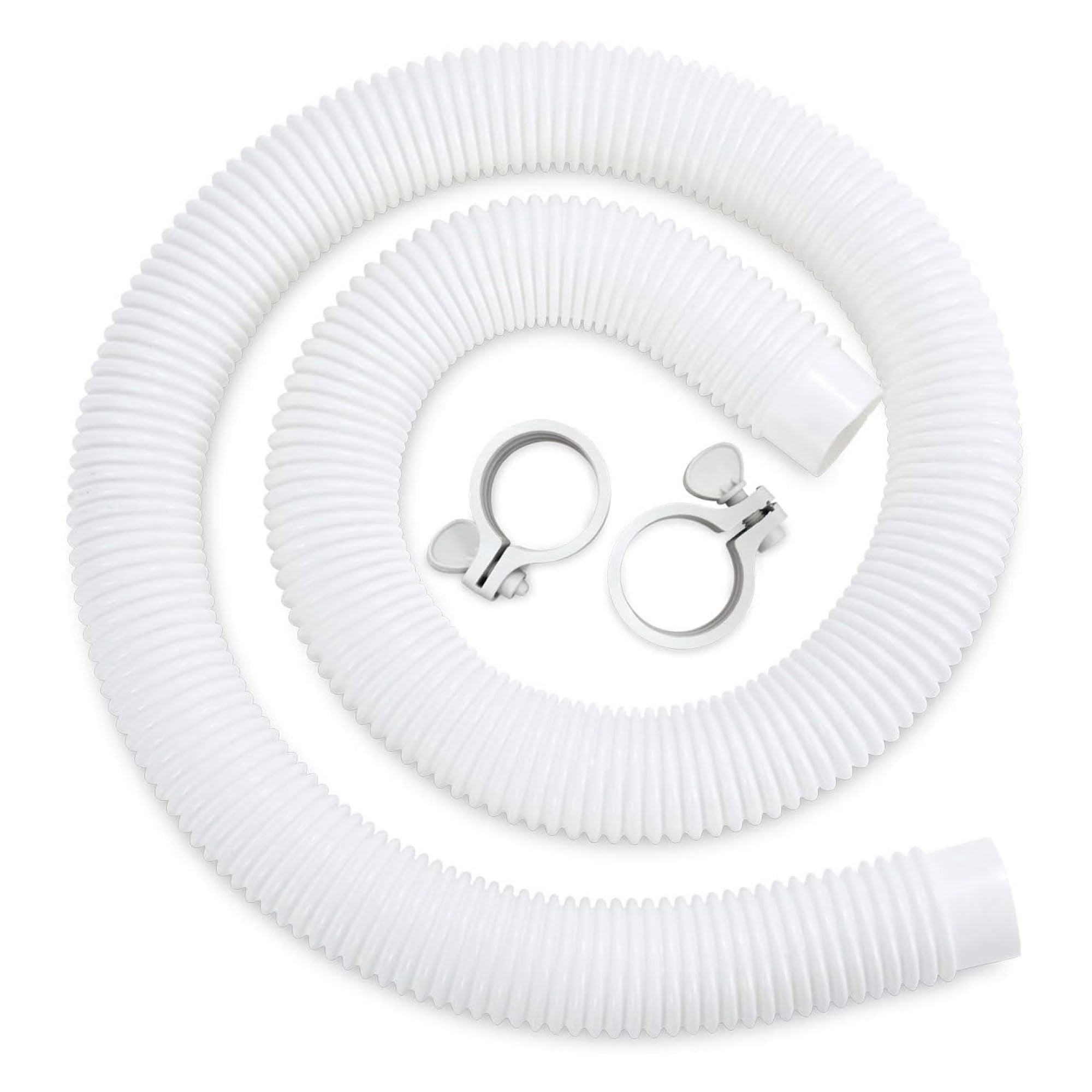 Funsicle P56000017 Universal Hose Kit, Replacement Hose for Above-Ground Pools, Hose with 2 Clamps, 59" L x 1.5" Dia.