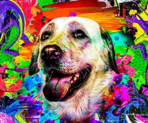 Dog Hair Dye Set, Permanent Pet Hair Dye - 3 Dog Hair Color Brushes & Gloves, Non-Toxic Safe Dog Hair Dye kit (Yellow Black Red)