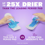 Poise Ultra Thin Incontinence Pads & Postpartum Pads for Bladder Leaks, 5 Drop Maximum Absorbency, Long Length, 108 Count, Packaging May Vary