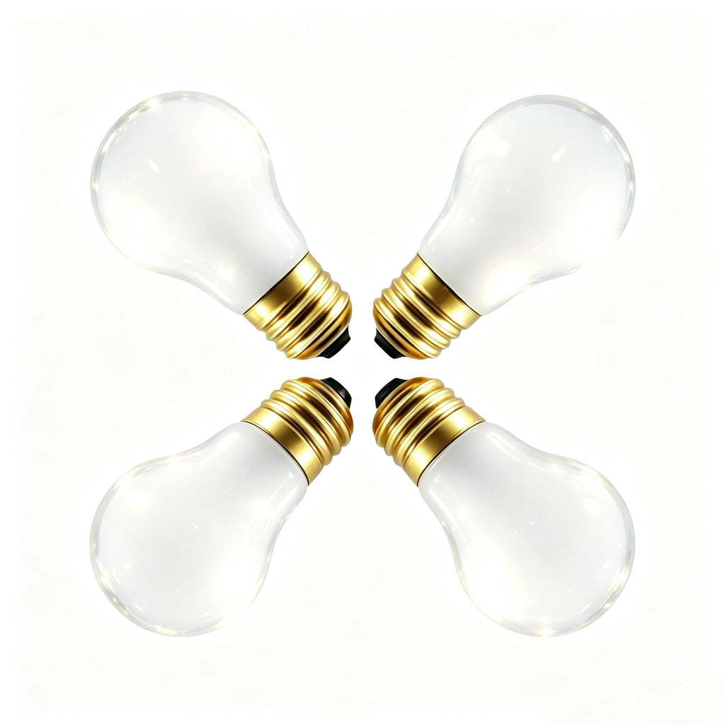 FMLAD 60 Watt Incandescent Light Bulbs, E26 A19 Stepless Dimming Light Bulbs 400lm, 3000K Soft Warm White, Vintage Frosted Light Bulb for Home (4 Pack)